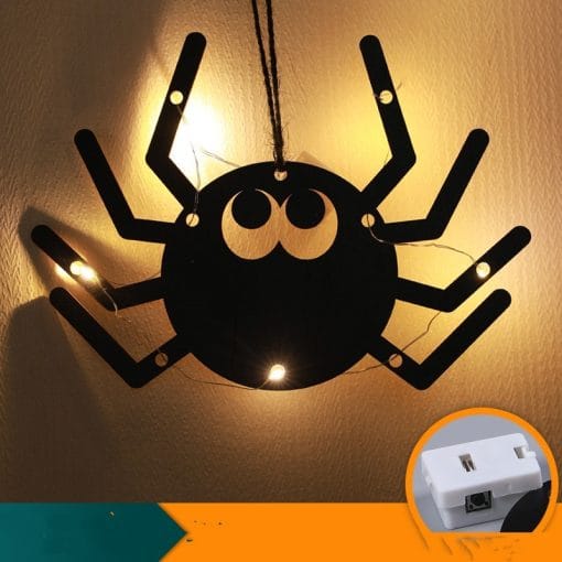 Halloween LED Decorative Lights Luminescent Spider Listing Home Decor Lamp - Image 3