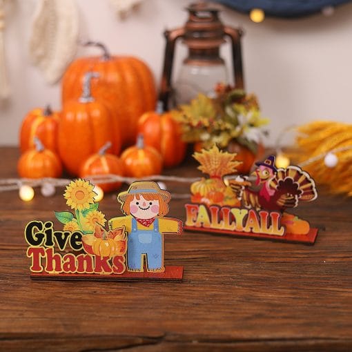 Thanksgiving DIY Wooden Letter Ornaments - Image 2
