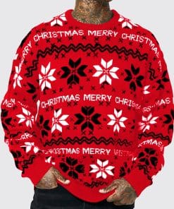 Men's Christmas Jacquard Loose-fitting Drop-shoulder Long-sleeve Sweater 11 03a05f58 1f20 487c be2d efd78cfbf6f8