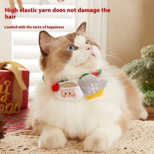 Pets Christmas Collar Decoration Stretch Ornament Pet Products - Image 7