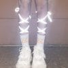 Christmas Reflective Luminous Dance Strap Women's Socks 1 07d84058 f51e 4a86 bc44 a69a0c31798a
