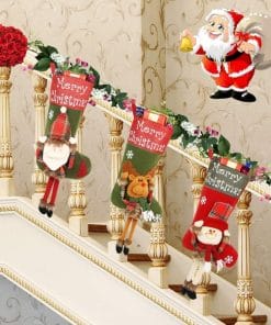 2024 New Year Xmas Big Stockings Set Decorations Christmas 3D Plush Big Sock Christmas Tree Pendant Decorating Supplies 17 086808d0 d57a 47e5 b1c7 6a6a18ca30d7