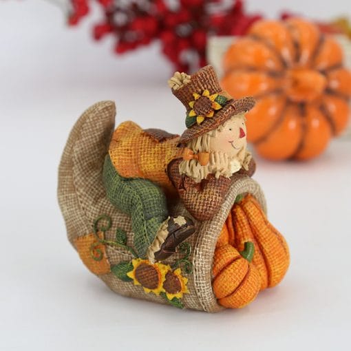 Thanksgiving Resin Pumpkin Scarecrow Crafts - Image 5