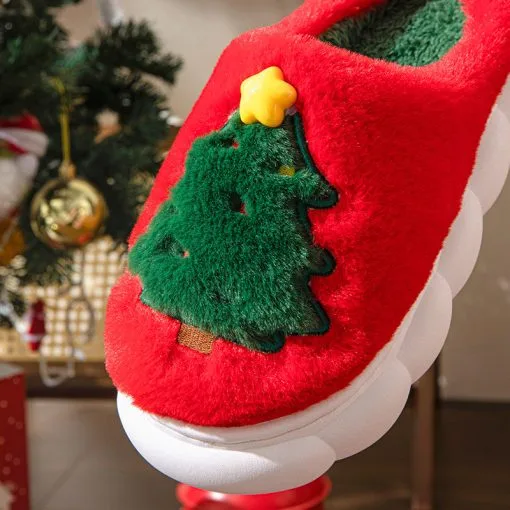 Christmas Tree Women's Home Slippers - Image 4