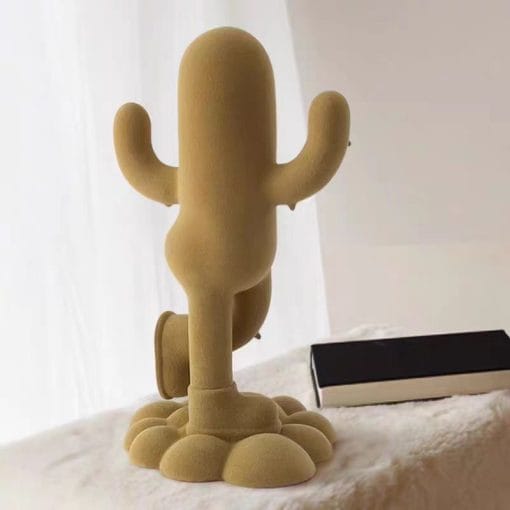 Funny Human-shaped Cactus Flocking Crafts Ornaments - Image 5
