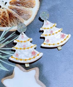 Sweet Christmas Tree Earrings With Rhinestones New Fashion Christmas Acrylic Earrings Women's Jewelry 16 0bbd96f4 e2e7 4360 9f44 653d1899e264