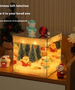 Christmas DIY Decorations Mirror And LED Cube Lamp 3D Santa Claus Snowman Tree Christmas Lights DIY Material Kit For Xmas Decor 11 0f0da232 5d78 4abd 80ed 6a90d22f49ba trans