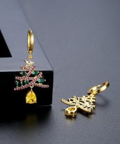 New Christmas Tree Earrings With Colorful Rhinestones Fashion Personality Shining Earrings Gift For Women Jewelry 12 100cfac9 d0fc 4ca1 be21 2d35d84daafb