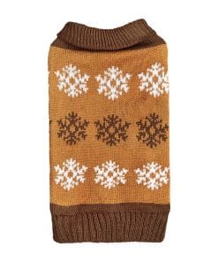 Snowflake Brown Gray Autumn And Winter New Dog Christmas Sweater 10 1062a61f 95a0 428f 9ffd 5285c762908e