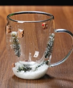 Christmas High Borosilicate Heat-resistant Double Layer Glass Cup 13 10d95713 52a9 4cca 8321 eb5738ddbc8c