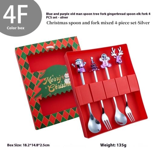 Christmas Spoon Kit Cartoon Funny Snowman - Image 6