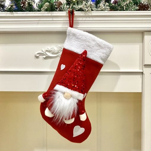 Christmas Decorations Gift Bag Christmas Sequins Faceless Doll Pendant - Image 6