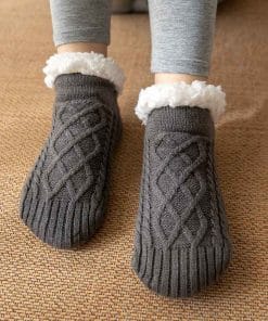 Winter Knitted Plush Floor Socks Home Warm Non-slip Carpet Socks Women 17 1190790a 0e3e 472f a150 45731103b75d