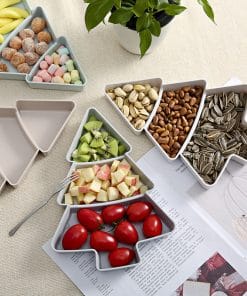 Christmas Tree Shaped Fruit Platter Creative Plates Storage Box Dried Fruit Snack Plates Divided Candy Dessert Plate Container 19 12069290767793