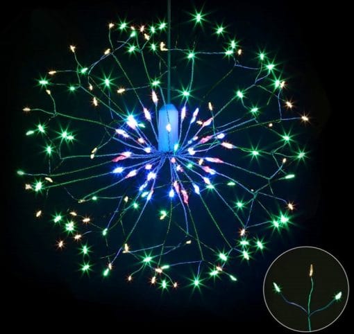 LED Fireworks Light String Lights Colorful New Year Garland Copper Wire String Fairy Light - Image 4
