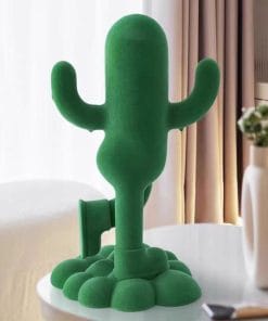 Funny Human-shaped Cactus Flocking Crafts Ornaments