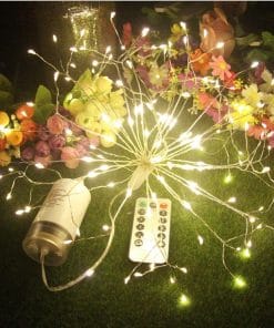LED Fireworks Light String Lights Colorful New Year Garland Copper Wire String Fairy Light 15 1482214899610