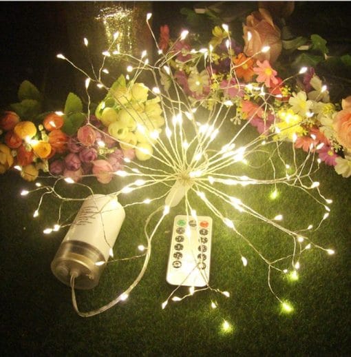 LED Fireworks Light String Lights Colorful New Year Garland Copper Wire String Fairy Light - Image 5