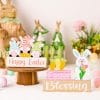 Easter Supplies Easter Rabbit Holding Flower Wooden Decoration 2 14b3fc6f 63b1 48f7 b73d be099ea1a63b