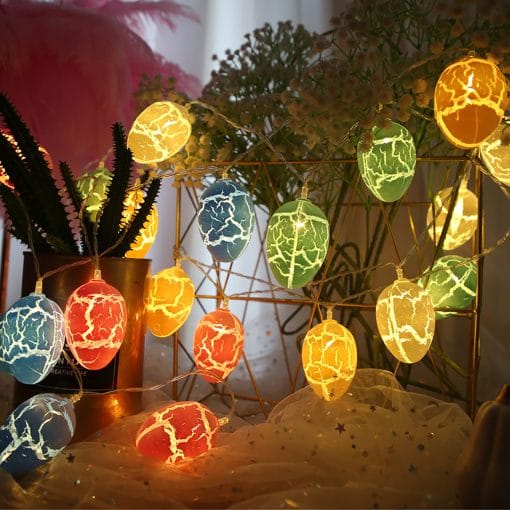 Crack Egg LED Light String Light Chain Ball LED String Lighting Lamp Bulb Light String Waterproof Easter Egg String - Image 5