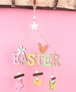 Easter Decorations Easter Wooden Letter Plate Pendant Nordic Style 10 1614157150050