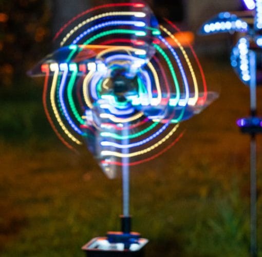 Led Solar Wind Spinner Light Garden Path Outdoor Yard Pinwheels Windmill Decor Patio Lawn Christmas Holiday Decoration - Image 5