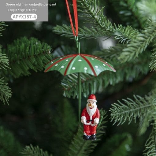 Nordic Iron Christmas Hot Air Balloon Parachute Pendant Creative Decorations Tree Charms Hangings - Image 9