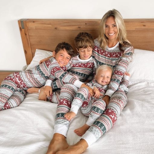2024 Family Christmas Matching Pajamas Set Xmas Adult Kids Mother And Daughter Father Son Sleepwear Baby Family Look Outfits - Image 5