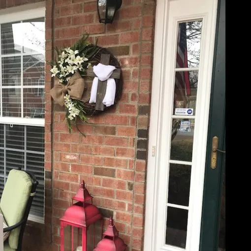 Easter Cross Door With Wreath - Image 3