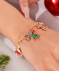 Personalized Christmas Bracelet Christmas Tree Santa Claus Pendant Bracelet For Women Jewelry 14 1846838852610953216