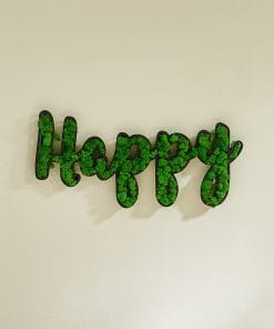 HAPPY Letter Art Moss Wall Decorations
