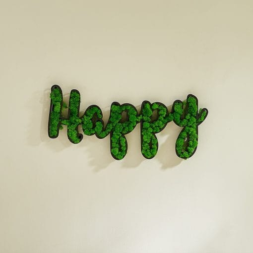 HAPPY Letter Art Moss Wall Decorations - Image 3
