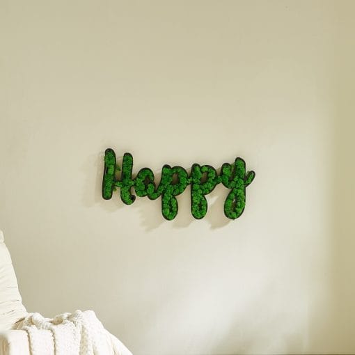 HAPPY Letter Art Moss Wall Decorations - Image 4