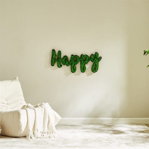 HAPPY Letter Art Moss Wall Decorations - Image 9