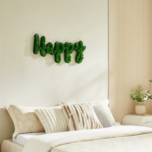 HAPPY Letter Art Moss Wall Decorations - Image 6