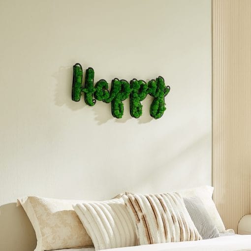 HAPPY Letter Art Moss Wall Decorations - Image 2