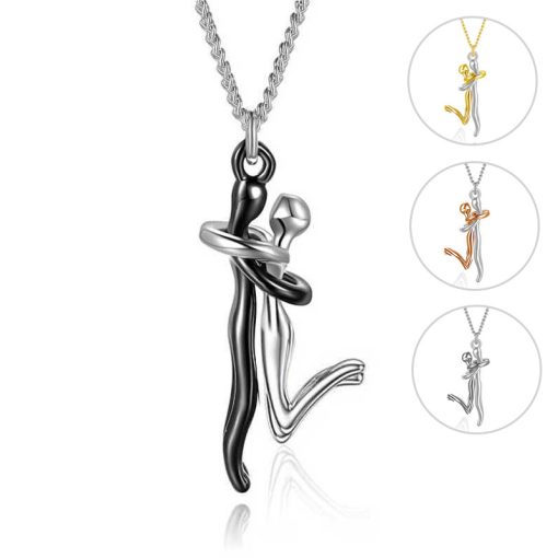 Valentine's Day Necklace – Elegant Love Hug Pendant for Romantic Gifts - Image 5