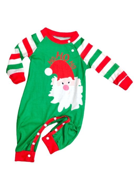 Family Christmas Pajamas Matching Sets Red Stripe Xmas Holiday Sleepwear Jammies Long Sleeve PJs Outfits - Image 3