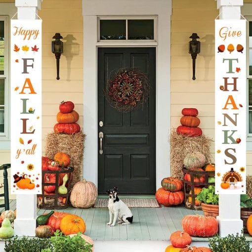 Thanksgiving Curtain Banner Background Decoration - Image 4