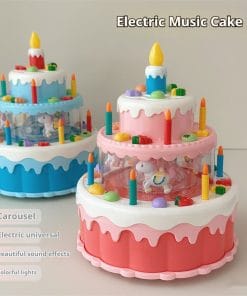 Toy Cake – Interactive Rotating Cake Toy with Lights & Music for Kids