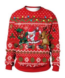Men And Women Digital Printing Christmas Round Neck Sweater Tops 17 1e471b6f 2e6c 4a0c b444 0d540c976606