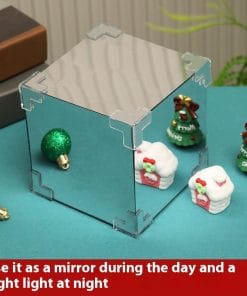 Christmas DIY Decorations Mirror And LED Cube Lamp 3D Santa Claus Snowman Tree Christmas Lights DIY Material Kit For Xmas Decor 13 208dcf4e b8f5 406b 9f7e e991f41dab04 trans