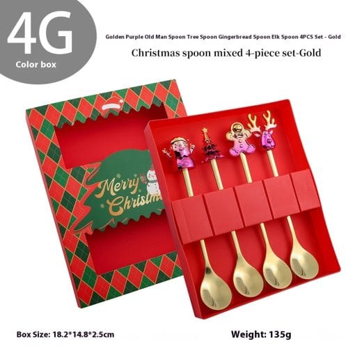 Christmas Spoon Kit Cartoon Funny Snowman - Image 8