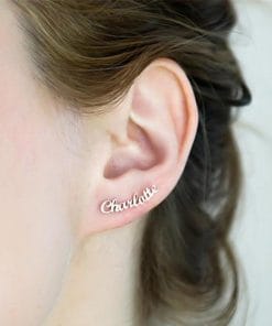 DIY custom English letter name earrings personalized custom earrings holiday gift