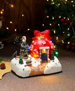 Christmas Rotating Resin Luminous Music Box Ornaments 17 2160b891 077e 4d5f a931 be274cd999be