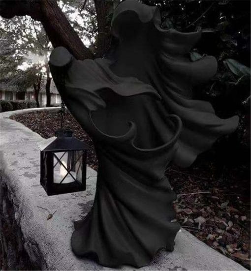 Faceless Ghost Sculpture Halloween Ghoul Resin Sculpture Decoration Party Decoration For Home Decor - Image 6