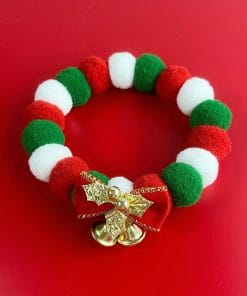 Christmas Cute Dog Cat Plush Ball Necklace Soft Elasticity Collar Pet Neck Accessories Dog Christmas Collar With Bow 13 2177e805 bfd8 40b5 96e0 472024a26f11