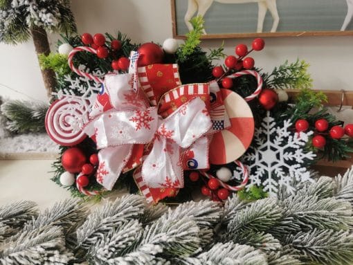 Christmas Upside Down Tree Door Wall Decoration - Image 5