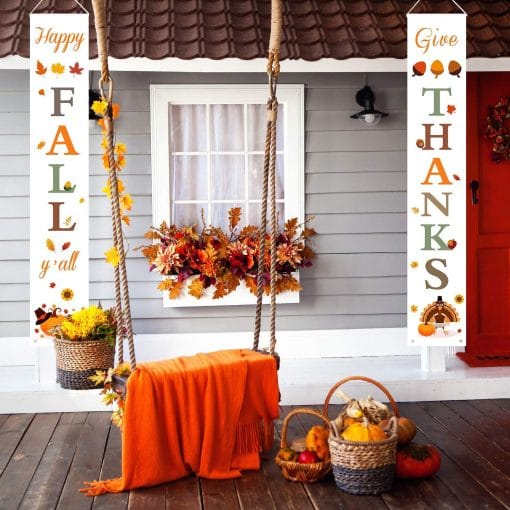 Thanksgiving Curtain Banner Background Decoration - Image 6
