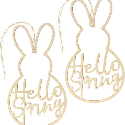 Easter Hollow Rabbit Crafts Wooden - Image 5